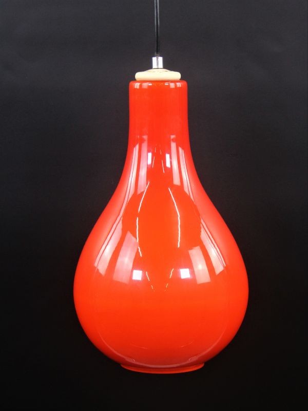 Atomic design oranje hanglamp